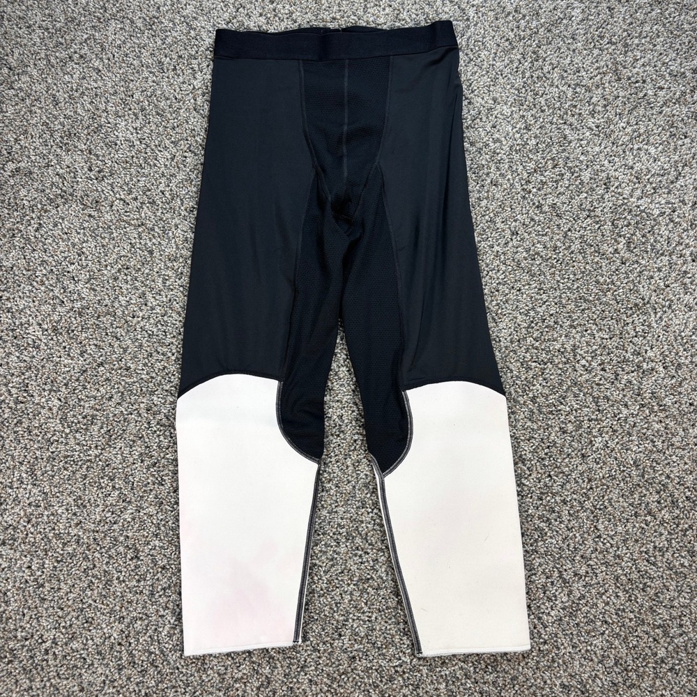 Nike Pro Combat Padded Compression Pants Men's XXL Black White Football Leggings
